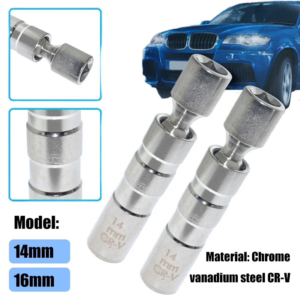 Universal Spark Plug Spanner Socket Adapter Joint Magnetic Flexible