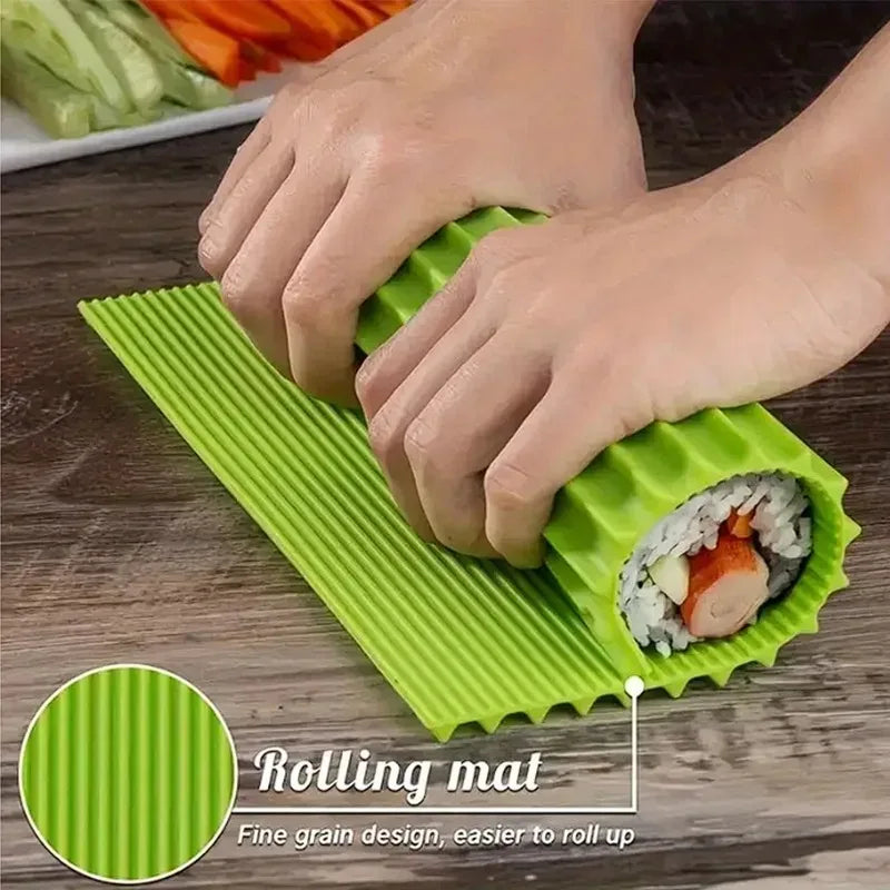 Imitation Bamboo Sushi Rolling Mat Food Grade Silicone Non Stick