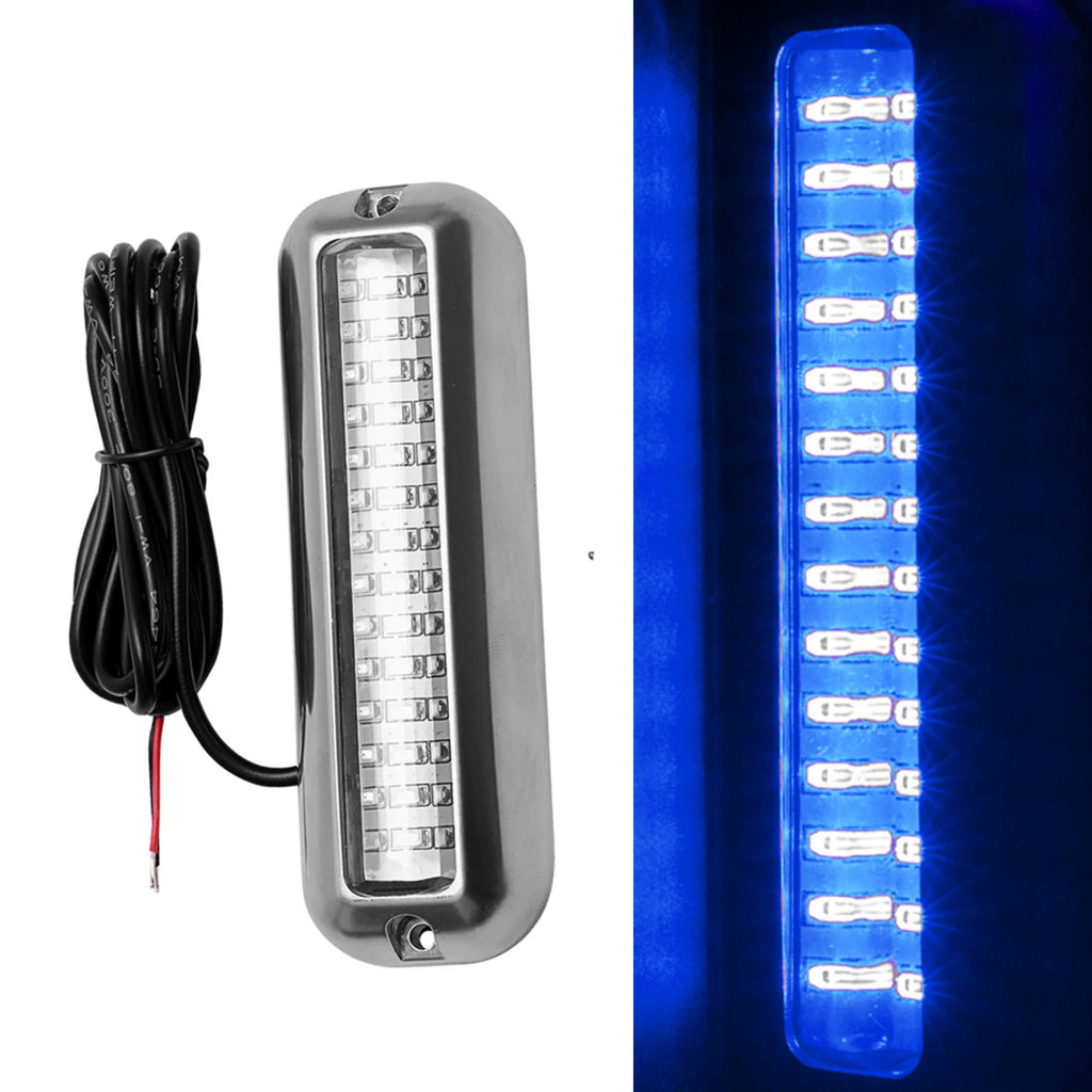 Underwater Boat Transom Light 42 LED Stainless Steel Pontoon