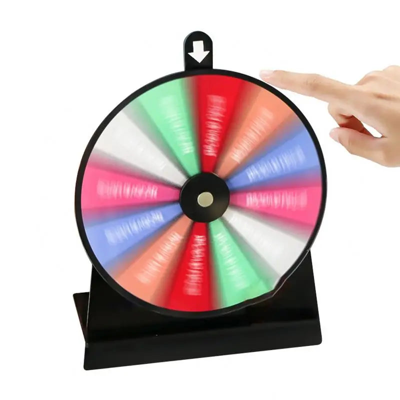 Spin Wheel for Prizes 20cm Lottery Activity Turntable Draw Spining Prize Lucky Wheel of Fortune Game Color Dry Erase Zpaxo