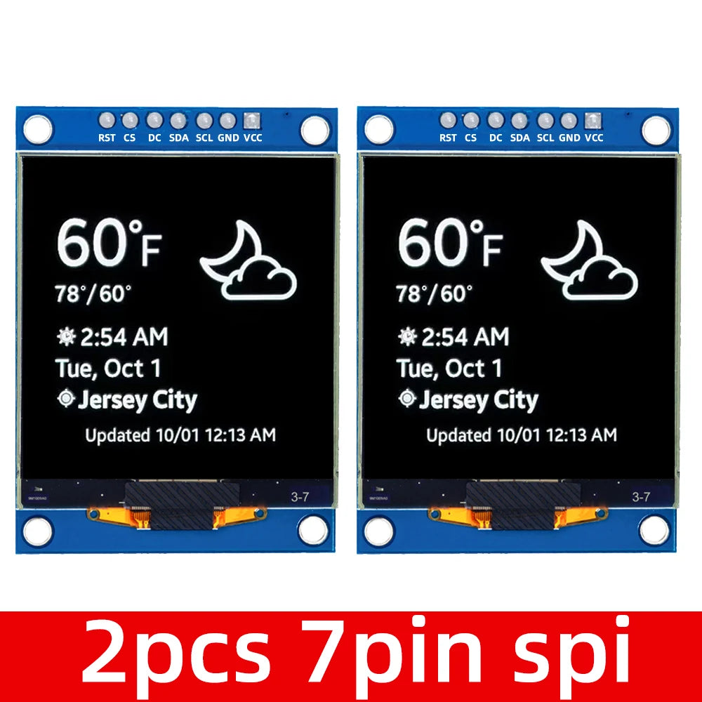 ALL 128x128 OLED Shield Screen Module Product Raspberry Pi STM32 Zpaxo 2PCS 7PIN SPI