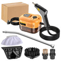 2500W Household high pressure steam cleaner Portable Handheld cleaner Air conditioner Kitchen Car Hood Steam Cleaning machine Zpaxo orange 110 V