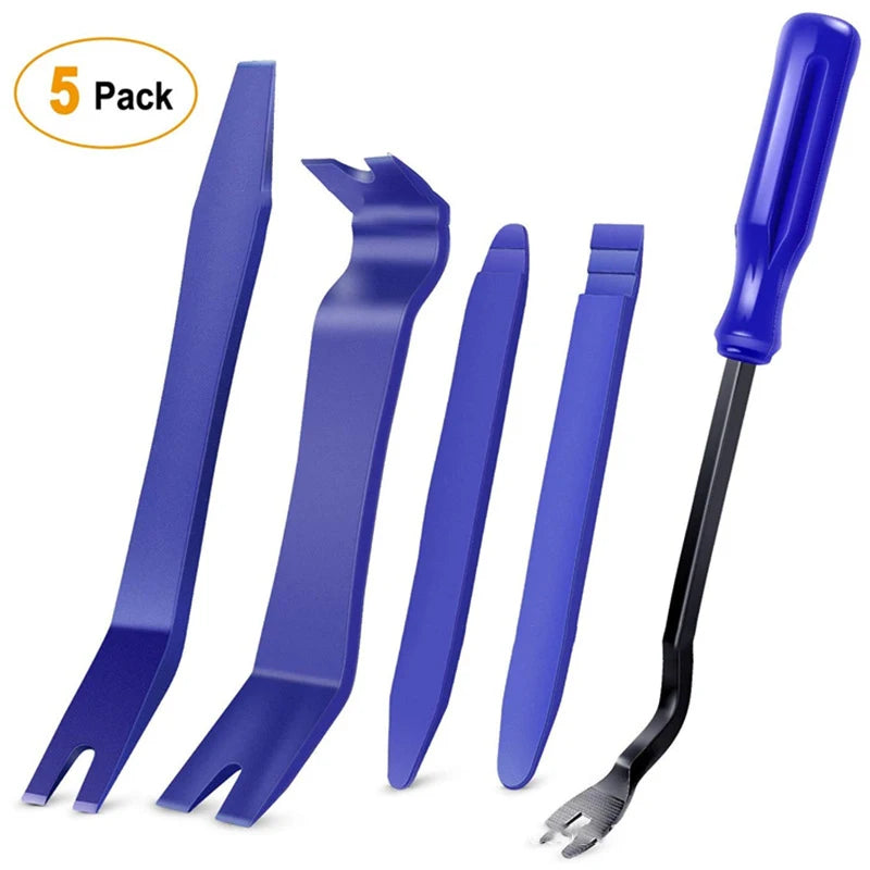 Auto Door Clip Panel Trim Removal Tools Navigation Blades Disassembly Car Repair Interior Seesaw Conversion Hvac Car Tools Zpaxo 5 pcs blue