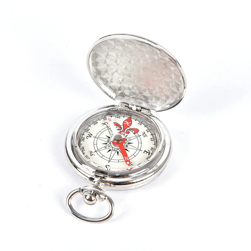 Pocket Watch Flip Compass Portable Hiking Navigation Compass Compass Keychain Zpaxo