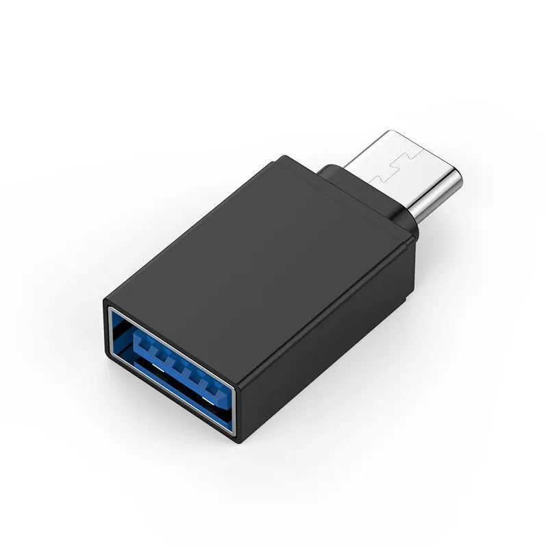 Mini USB 3 1 C Male 0 Female Adapter OTG Cable Macbook Mobile Zpaxo black