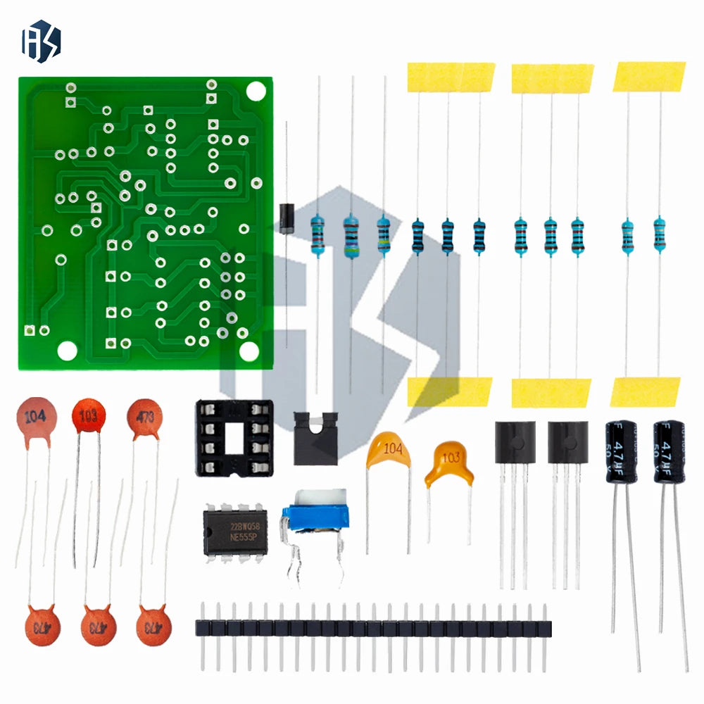 DC6-12V NE555 Pulse Generator Module Sine/Triangle/Square Wave generator multi-channel Waveform Signal Generator DIY Kit Zpaxo