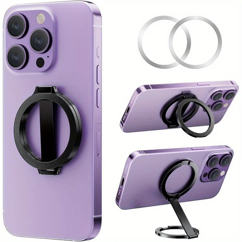 Magnetic Phone Desk Holder Ring Holder For MagSafe Double Sided For IPhone Samsung Cell Phone Stand Support Telephone Call Grip Zpaxo