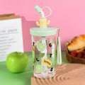 Hot Mixing Plastic Water Cup, Large Capacity Straw Cup, Student Portable and Easy To Use Cup, Dual-use Milk Coffee Gift liyi Zpaxo Green
