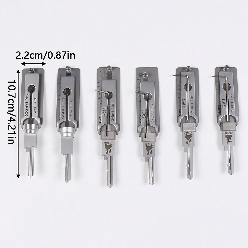 2-In-1 Locksmith Tools SS001PRO SS002PRO KW1 KW5 SC1 SC4 Lock Decoder Key Decoder Lock Pick Tools Zpaxo