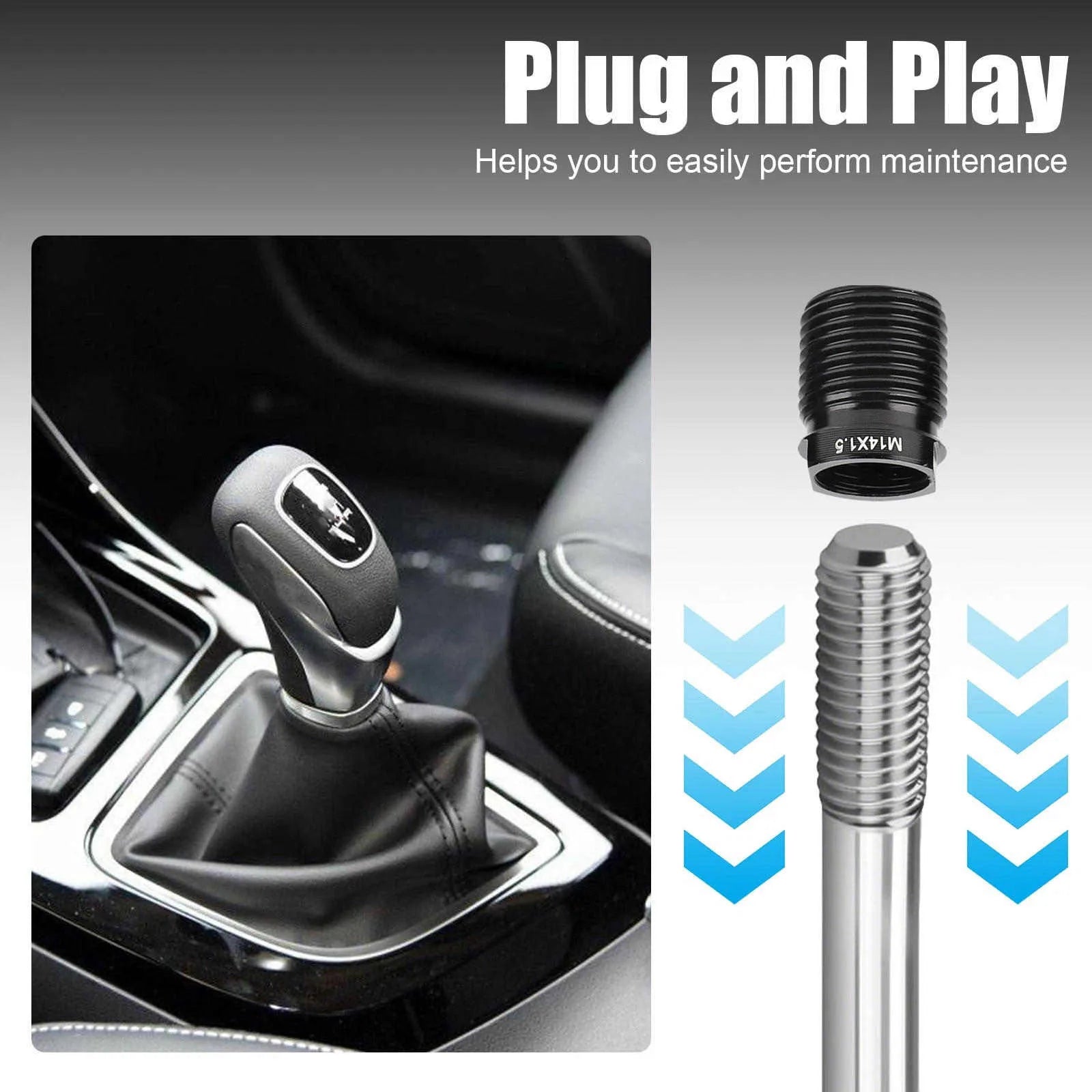 Aluminum Alloy Gear Shift Knob Adapter M8x1 25 M10x1 5 M12x1 M14x1