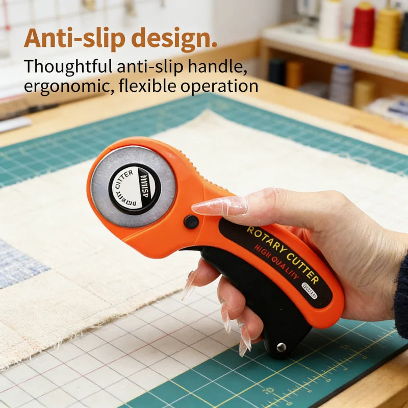 Rotary Cutter 45mm Card Paper Sewing Quilting Roller Fabric Cutting Tailor Scissors Tool Dress Clothes Making DIY Tool Zpaxo