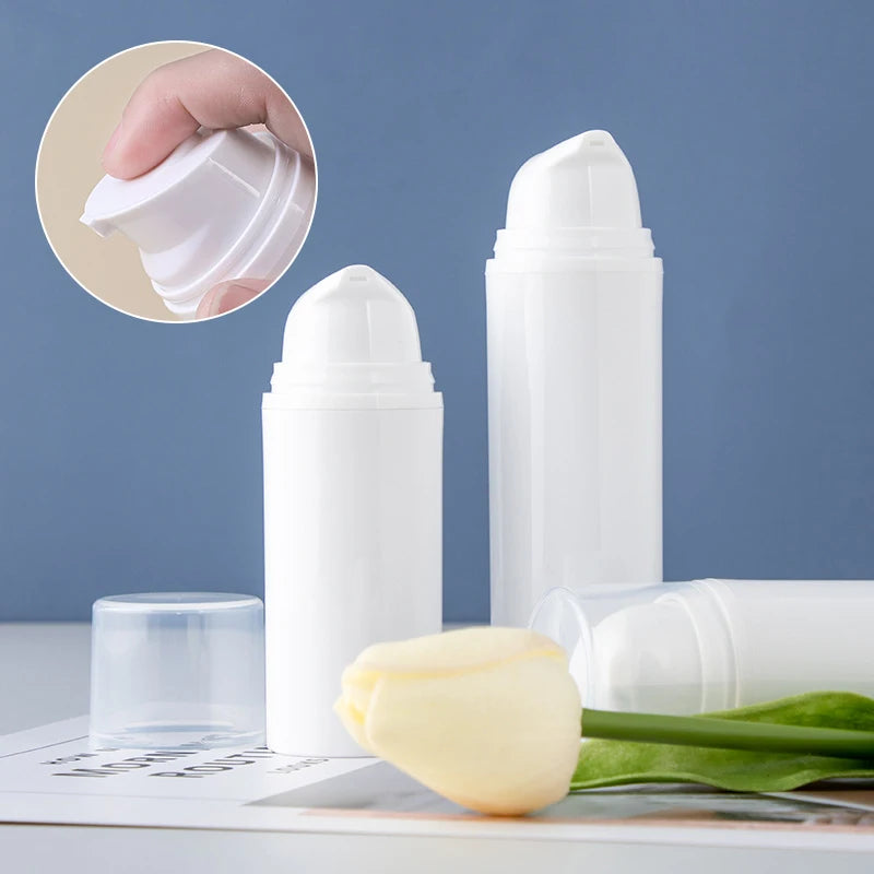 15 30 Empty Airless Pump Bottles Mini Lotion Vacuum Cosmetic Zpaxo