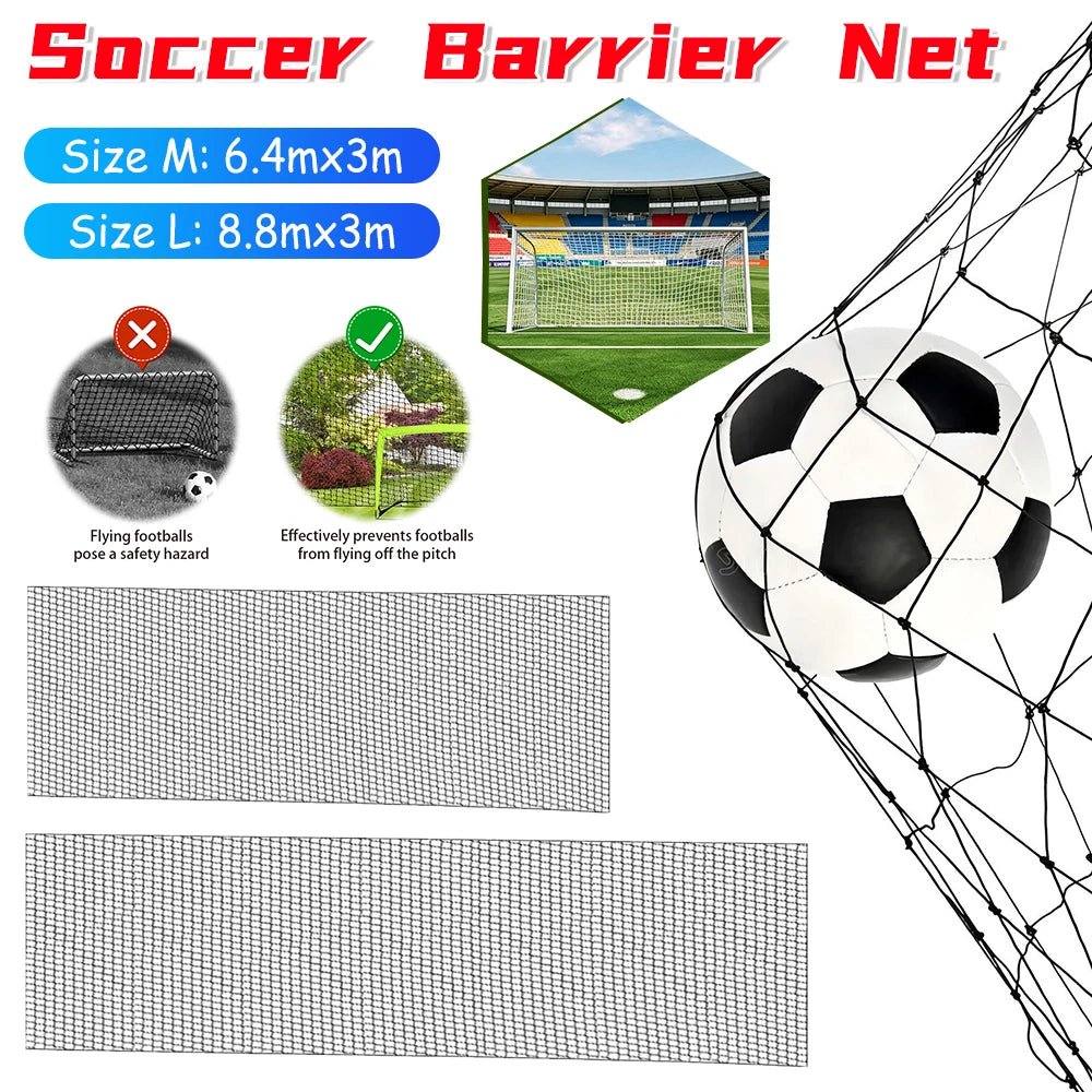 Soccer Backstop Net Heavey Duty Barrier Nets Sports Netting Practice