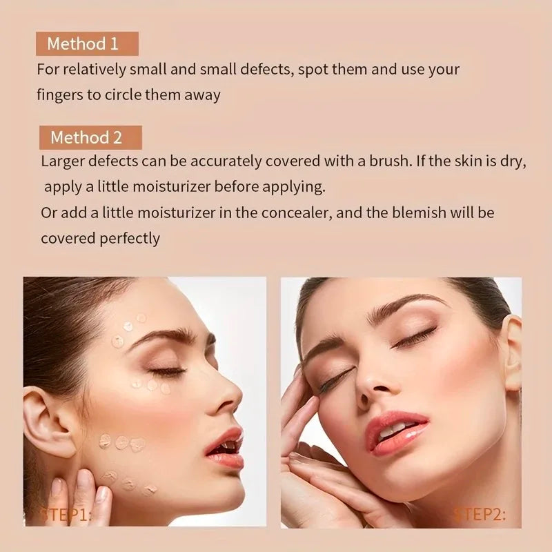 Full Coverage Waterproof Concealer – Hides Tattoos, Scars & Blemishes, Natural Matte Foundation for All Skin Tones, Long-Lasting Zpaxo