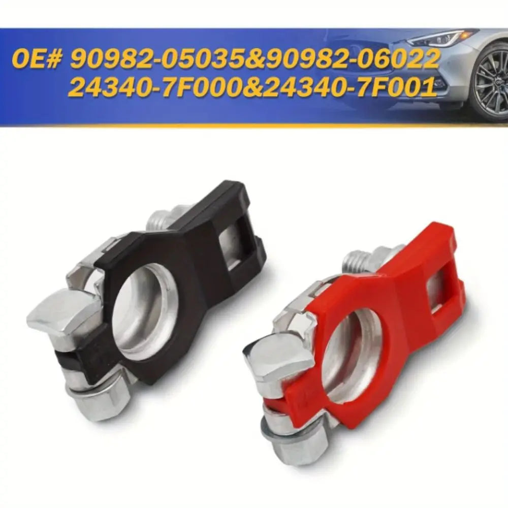 Post Battery Terminals Positive Negative Universal Wire Cable Clamp Zpaxo