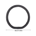 Suede Steering Wheel Cover Universal 37–38cm | Gray Breathable