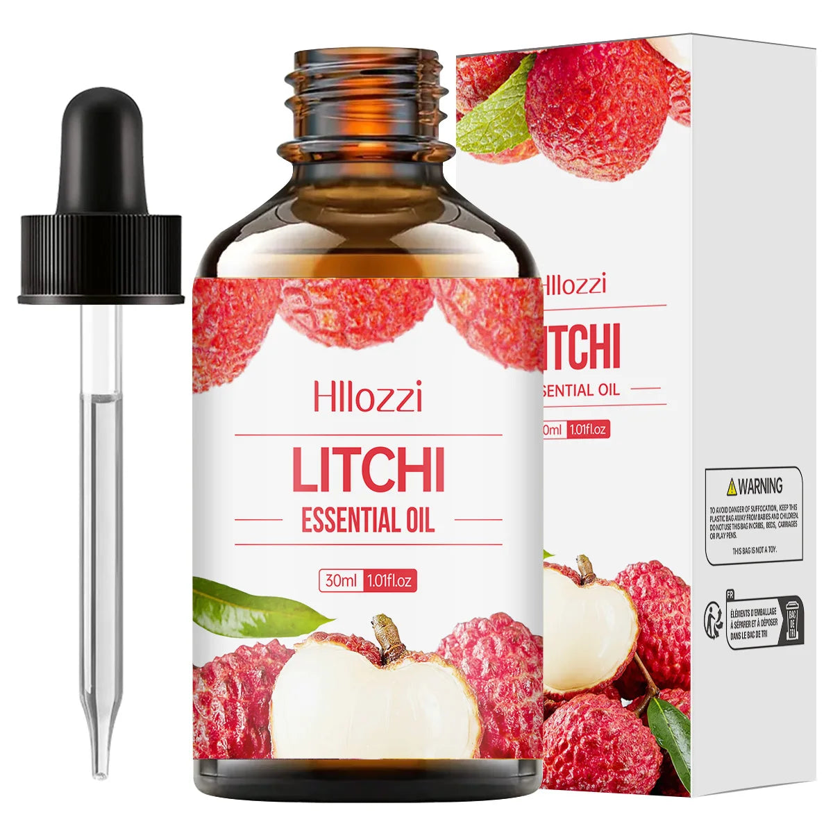 30ml Lychee Essential Oil Pure Plant Essential Oil Multi-purpose Aromatherapy Diffuser Humidifier Soap Fruit Essential Oil Zpaxo LITCHI 1PCS 30ml Fruit