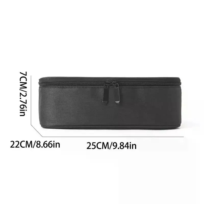 30-Slot Nail Polish Storage Bag Black Gray Portable Hand-held Large Zpaxo