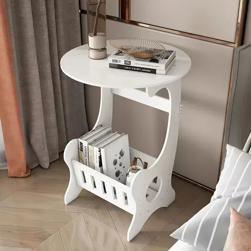 Mini Round Table Bedside Bedroom Furniture Modern Minimalist