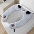 Thickened Plush Toilet Seat Cover – Warm Cushion for Bathroom Toilet Seat Cover Zpaxo A5