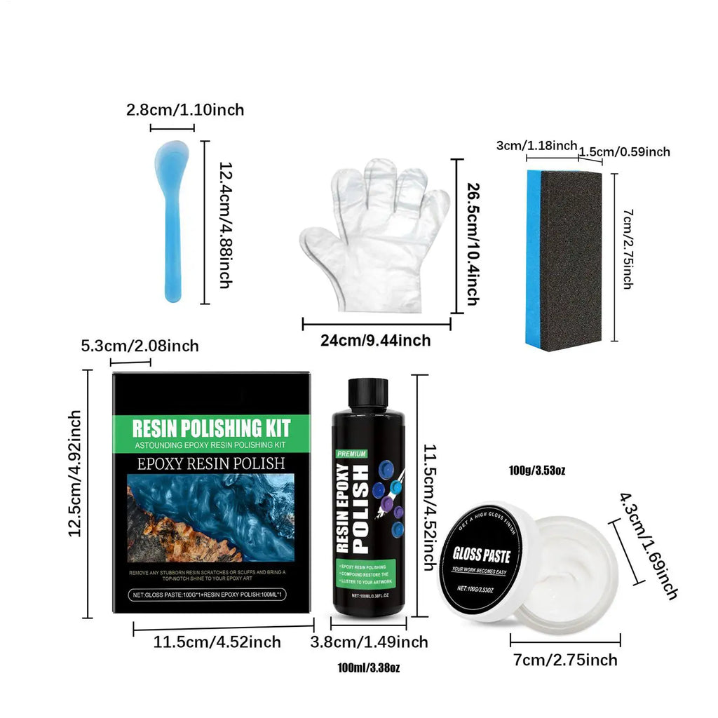 Epoxy Resin Polishing Gloss Finishing Compound Scratch Removal