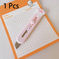 Mini Cute Cat Paw Utility Knife Lovely Kawaii Open Box Cutter Letter