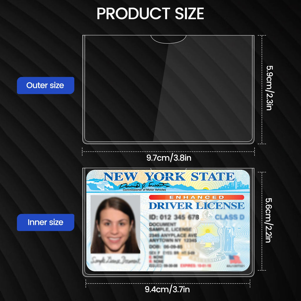 Ultra-Clear 20Mil PVC Card Sleeve – ID, Credit & EHIC Holder