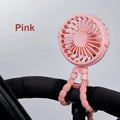 Portable Clip Fan Mini Baby Stroller 360 Rotate Outdoor Octopus