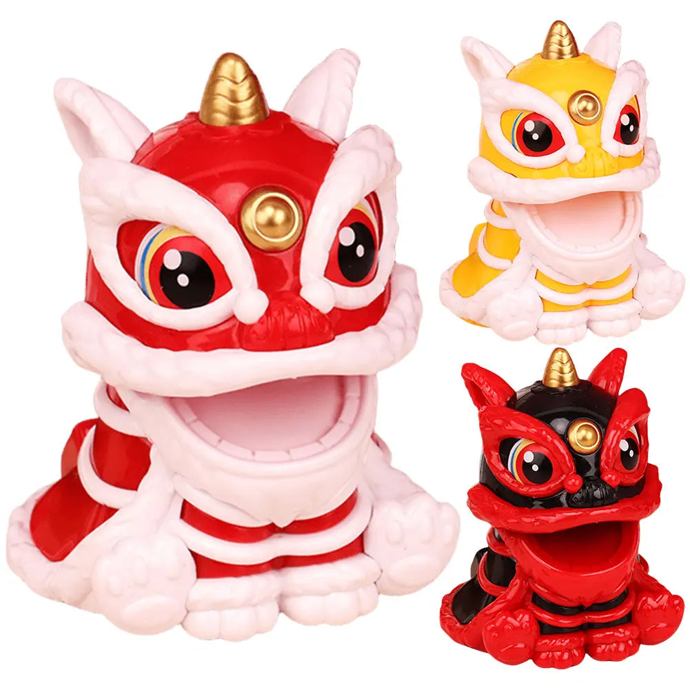 Lion Dance Statue Chinese Style Lion Dance Figure New Year Home Decoration Lion Ornament Lion Tabletop Decoration for Gift Zpaxo
