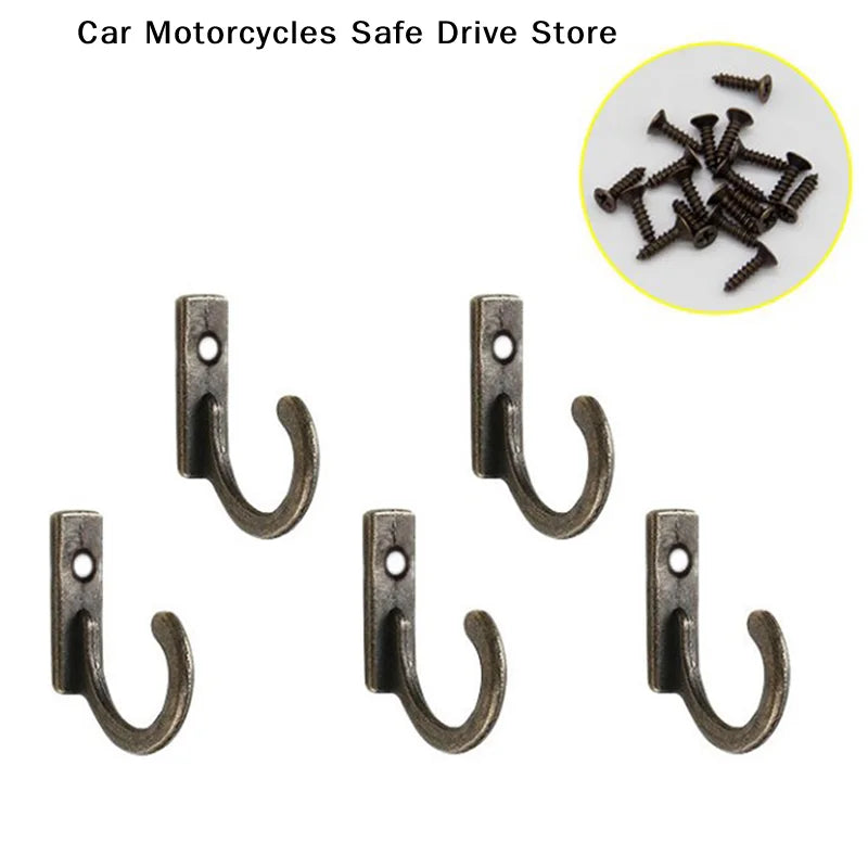 10 Hooks Towel Coat Wall Hook Glue Power Self Adhesive Hanger Clothes