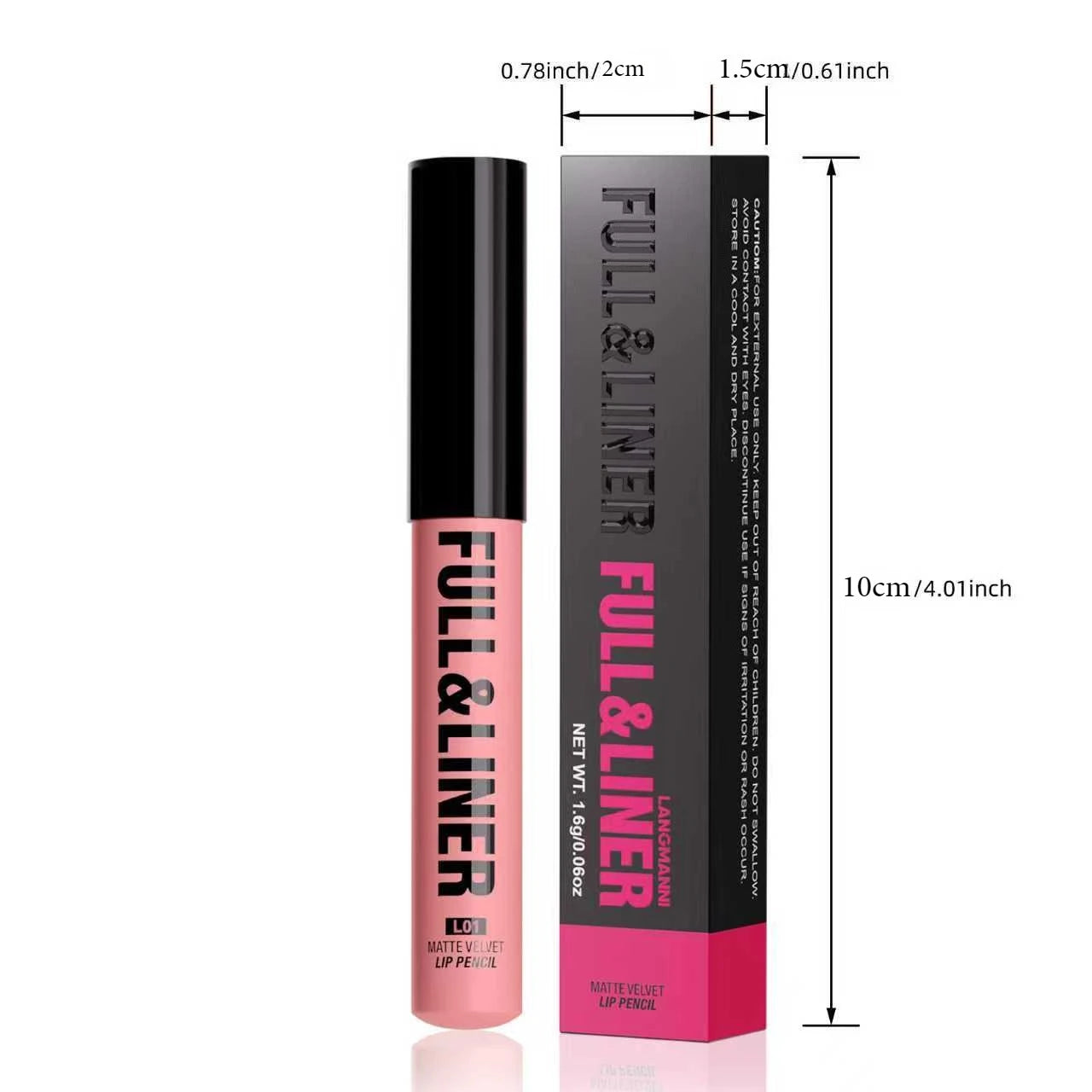 Matte Lip Liner, Lipstick, Wooden Pen Can Be Cut, Lip Liner Lasts for A Long Time,Does Not Stick To The Cup,Does Not Fade Zpaxo