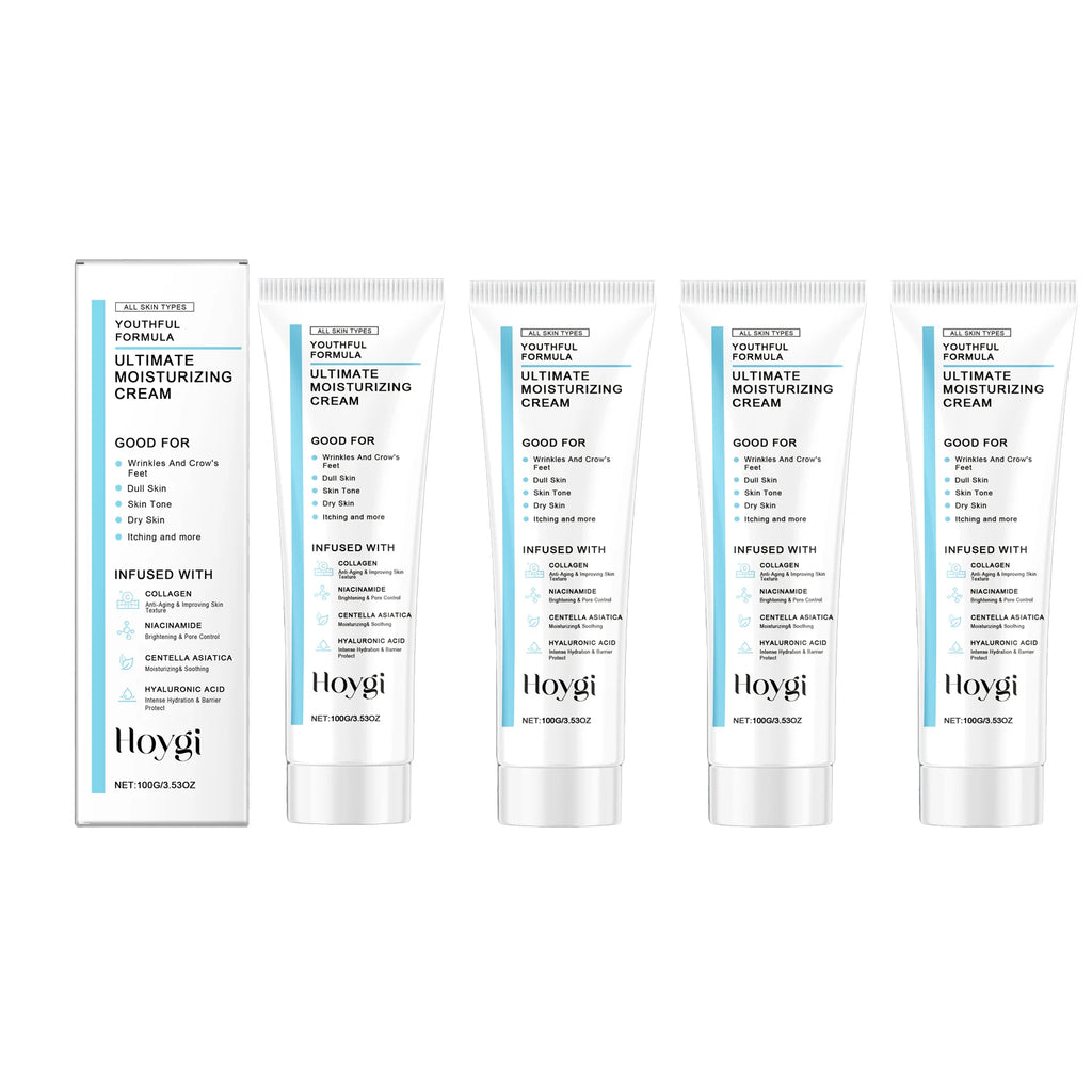 Hoygi Centella Asiatica Cica Cream Hydrating Soothing Daily Moisturizer for Sensitive Skin Brightening Anti Aging Facial Cream Zpaxo 4PCS