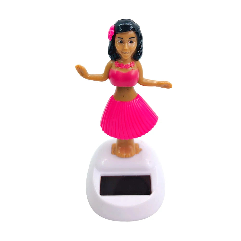 Solar Powered Dancing Toys Solar Powered Little Girl Dancer Toy Car Dashboard Decor Solar Powered Portable Solar Car Ornament Zpaxo Blue China Mainland