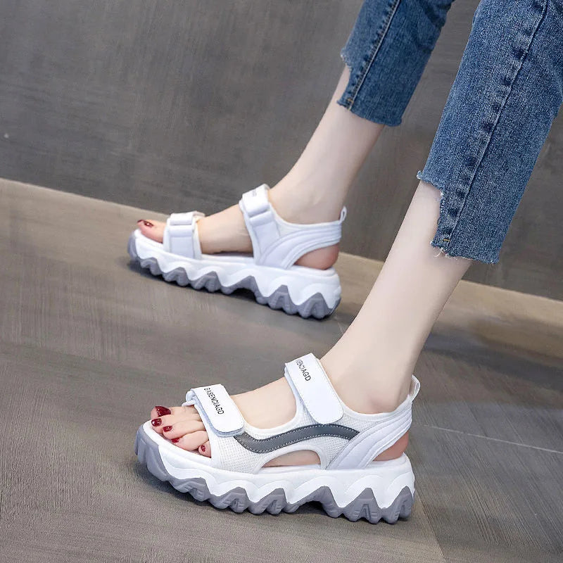 Comemore Ladies Shoes 2023 Thick Bottom Platform Shoe Female Zpaxo