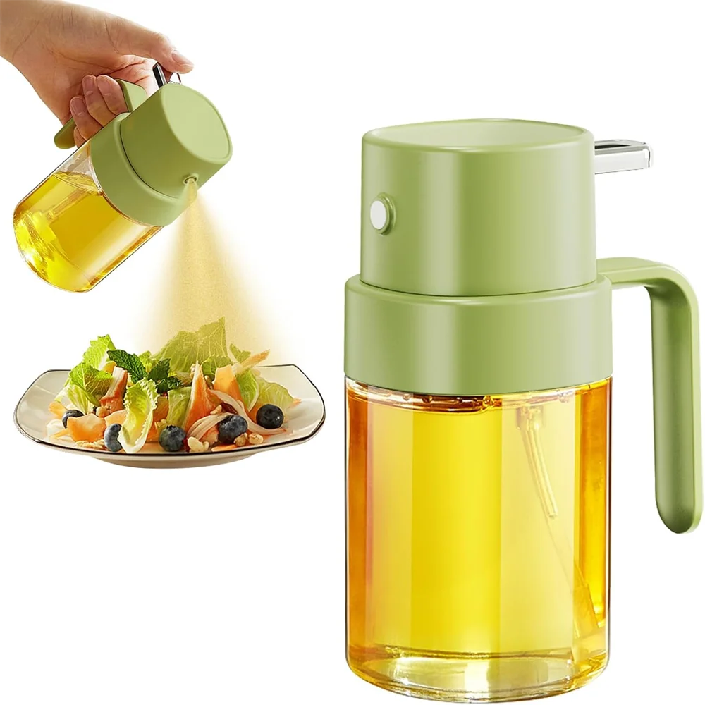 Oil Spray Bottle Atomizing Dispenser Pot Air Frying Pan Kitchen Zpaxo green