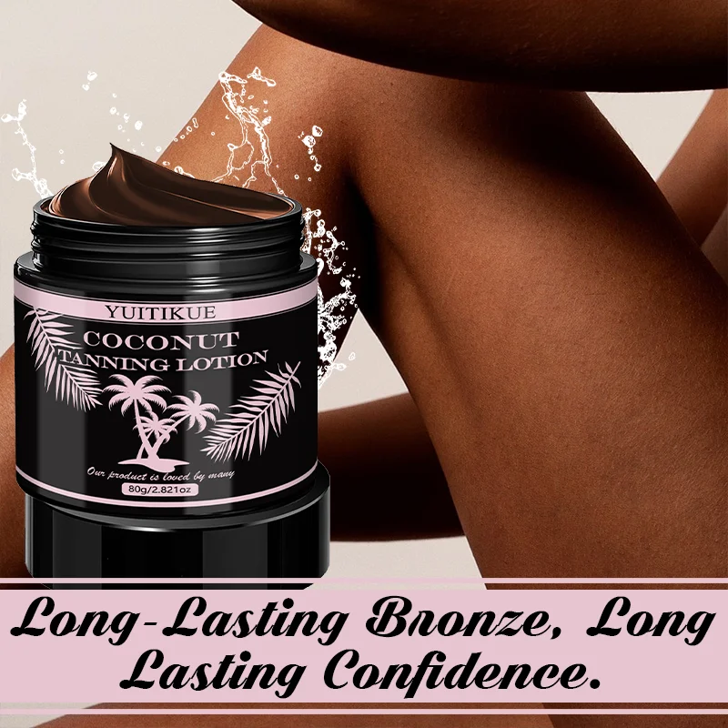 YUITIKUE Natural Coconut Sunless Tanner | Glowing Bronze Sunless Self Tanner Zpaxo