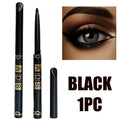 3Pcs Waterproof & Sweat-Proof Black Eyeliner Pencil Combined Lasting Smudge-Proof Bold Eye Makeup Easy Glide Formula for Perfe Zpaxo 1Pc Black Gel ABS 1g