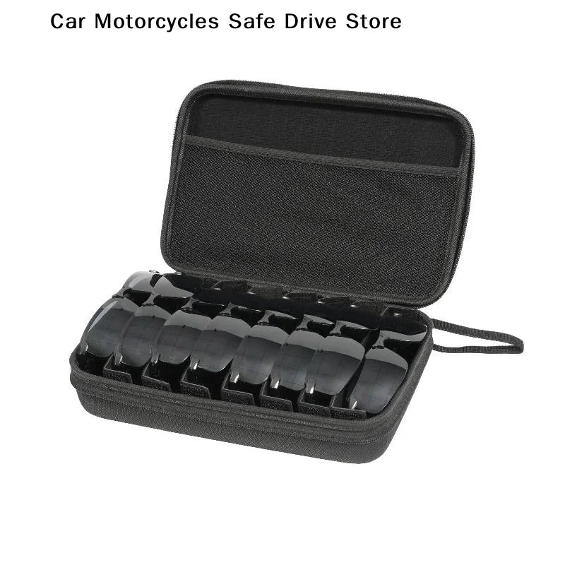 CM4 5 6 7 8 Compartments Adjustable Glasses Organizer Portable Black