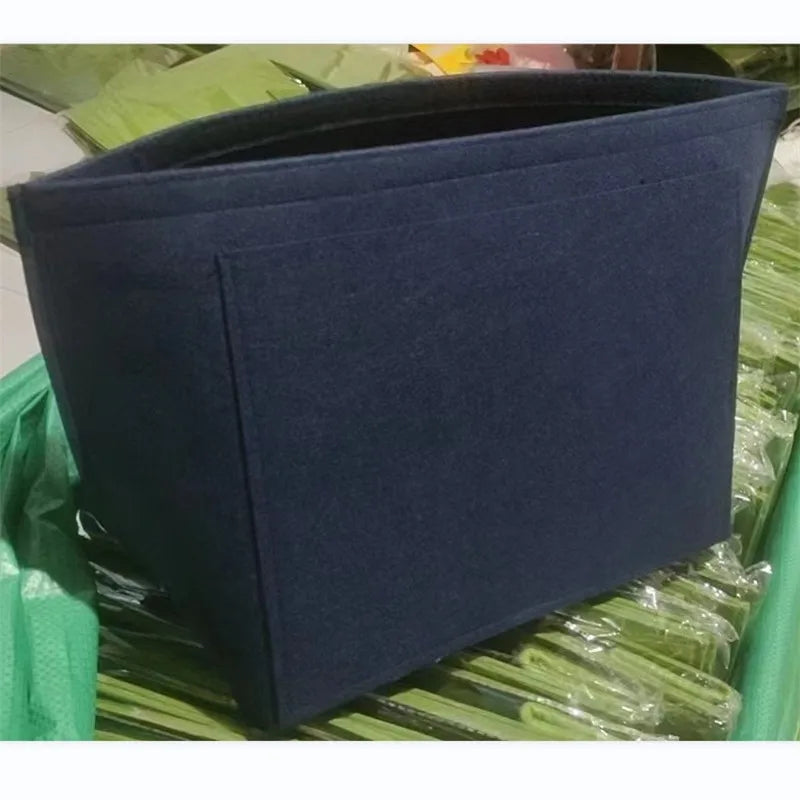 Felt Insert Bag Organizer for Longchamp & Designer Handbags Handbag Organizer Insert Zpaxo Blue L