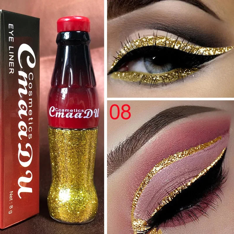 Waterproof Glitter Eyeliner and Eyeshadow Stick Set - Vibrant, Long-Lasting Colors for Flawless Eye Makeup, Ideal for Parties an Zpaxo KLPYXY-08 REFILL