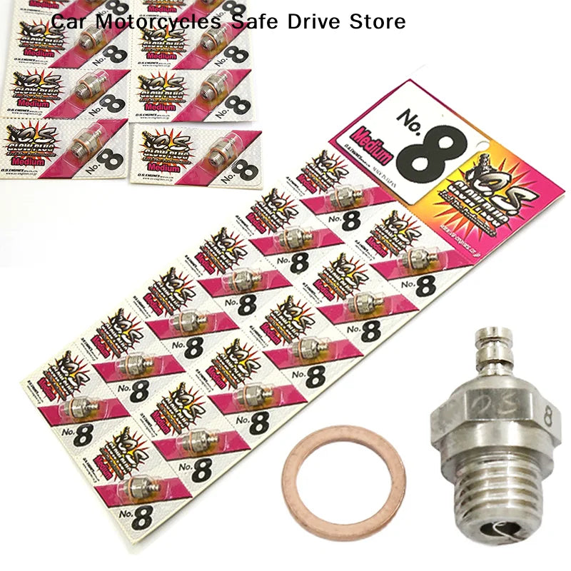 CM1Pc 2Stroke OS Engine Glow Plug OS8 No 8 O S N Plugs