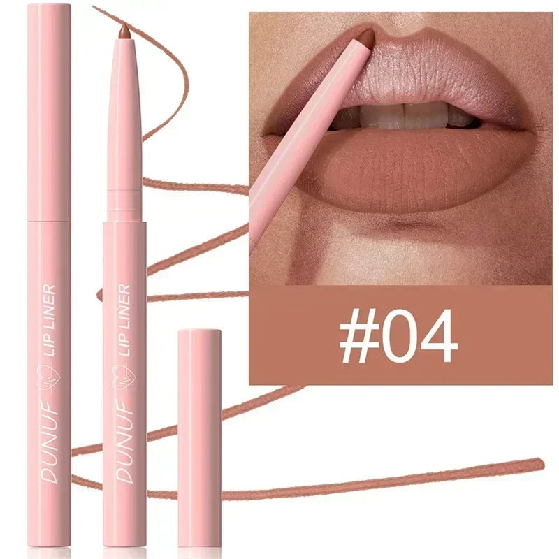 Waterproof Matte Lipliner Pencil Red Contour Tint Lipstick Long Zpaxo 04