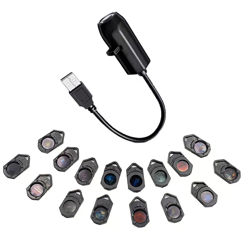 USB Ceiling Moon Earth Projection Atmosphere Light Romantic Bedroom Decoration Galaxy Projector Starry Sky Lamp Night Light Zpaxo Default Title