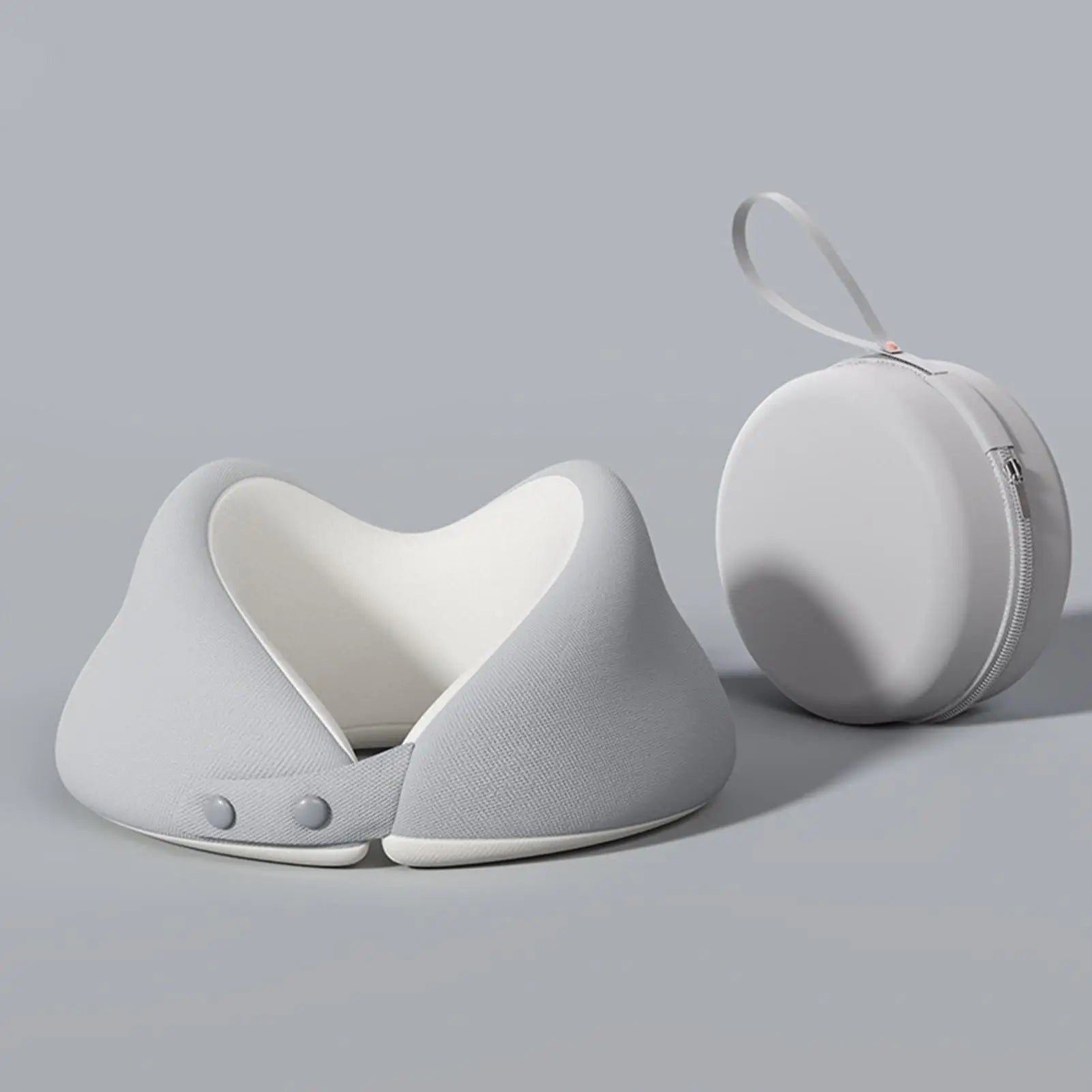 Travel Neck Pillow Ergonomic Portable Adjustable Plane Storage Case