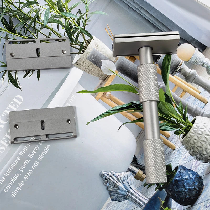 YAQI Aileron GEM Safety Razor – 3 Plates | Stainless Steel Safety Razor Zpaxo