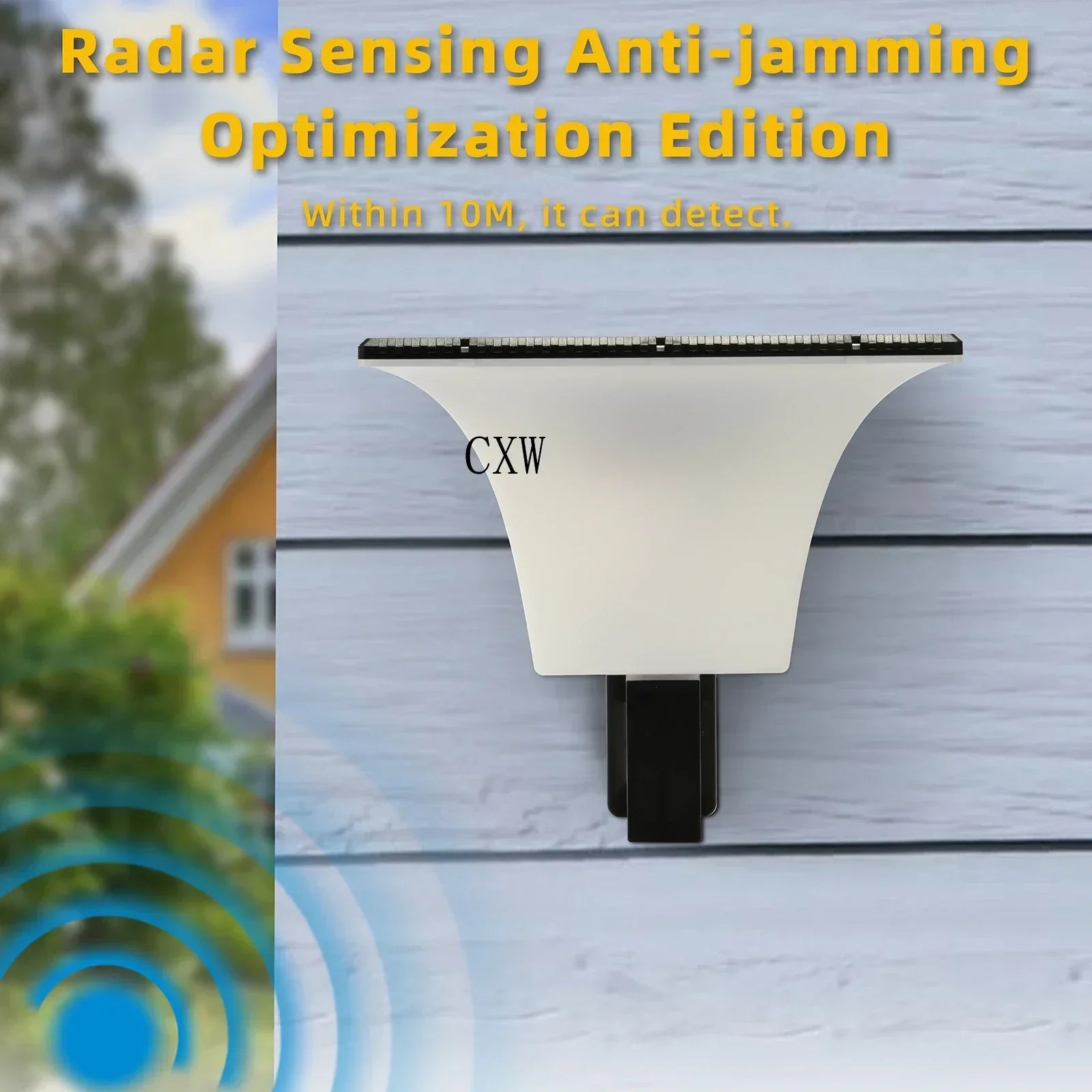 Outdoor Waterproof Solar LED Lights Radar Sensor Porch Fence Pillar Zpaxo