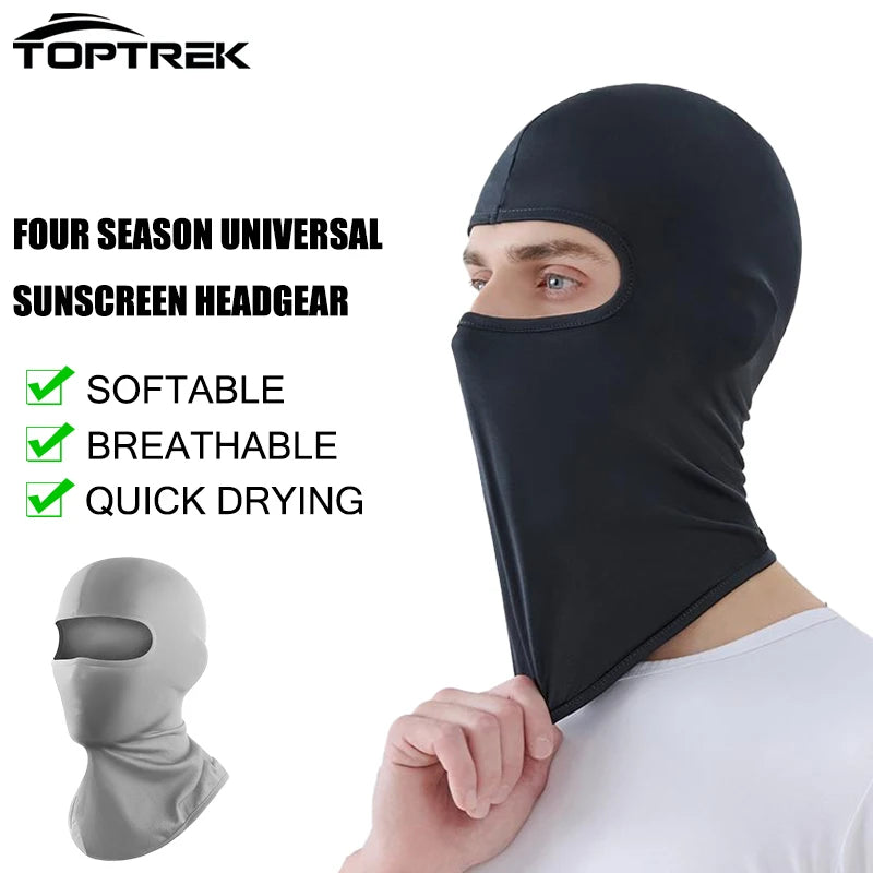 Men's Cycling Cap Balaclava Full Face Ski Mask Hood Hiking Camping Hunting Tactical Military Cap Bike Hats Neck Gaiter 1PC MTB Zpaxo