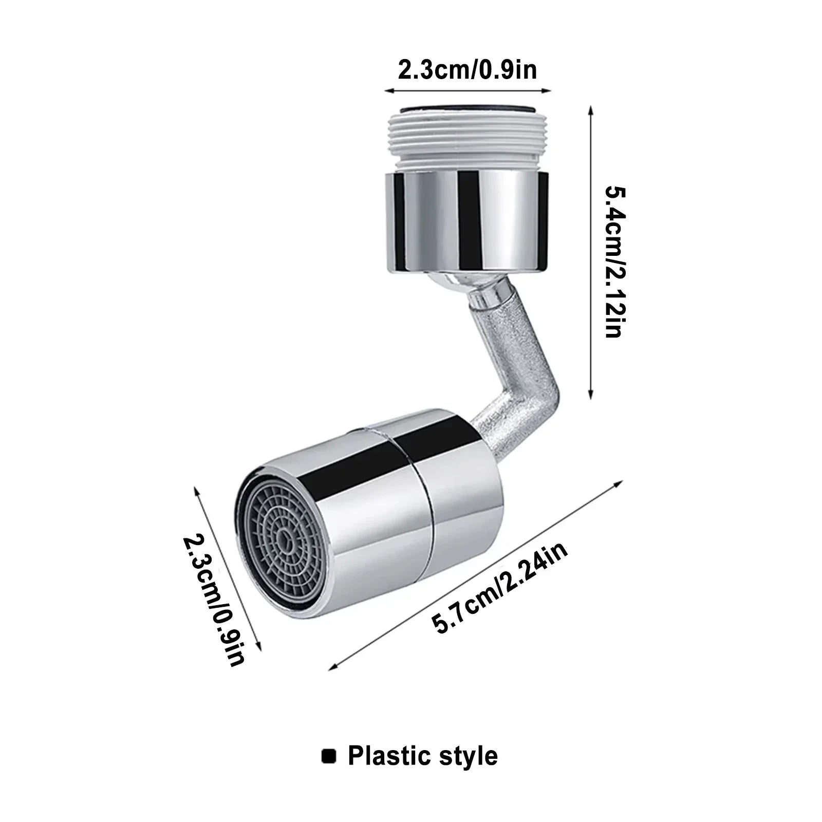 360° Rotating Faucet Extender – Splash-Proof Water-Saving Aerator