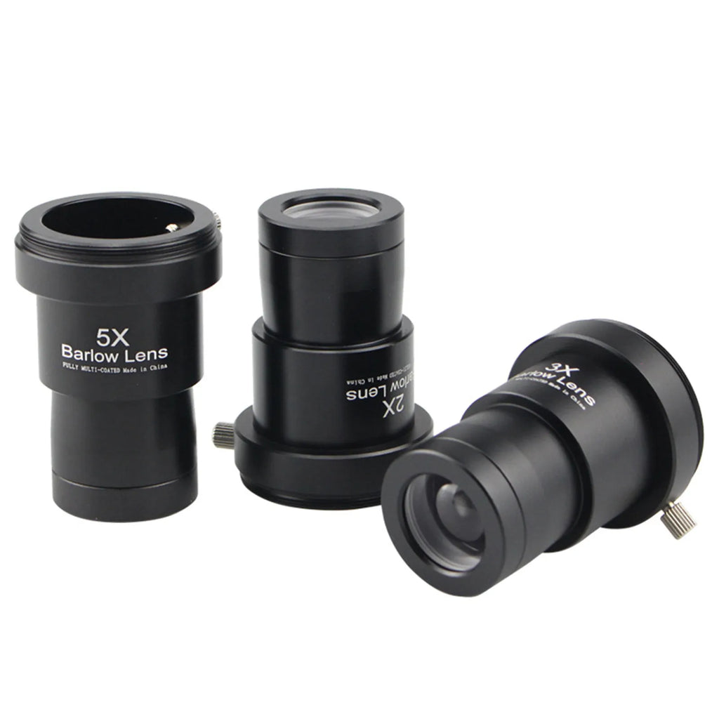 2X 3X 5X Astronomical Telescope Barlow Lens Metal Fully Coated Focal