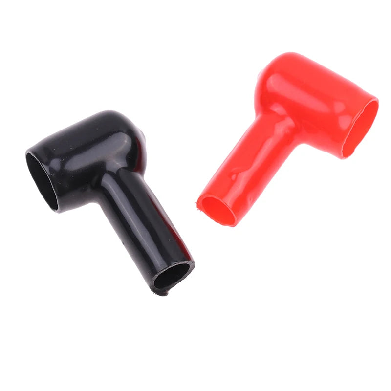 Black Red PVC Car Motorcycle Battery Negative Positive Terminal Cover